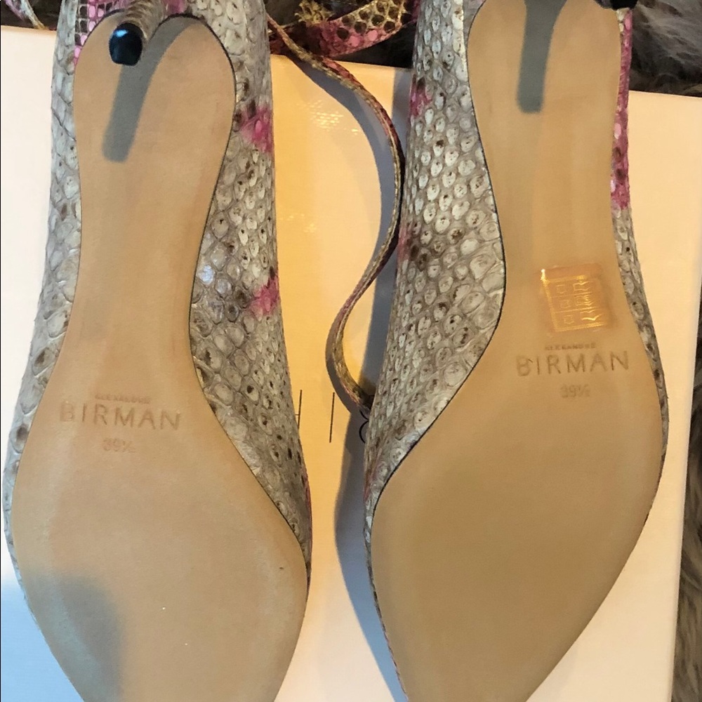 Alexandre Birman Ankle Wrap Python Pumps - Picture 10 of 10